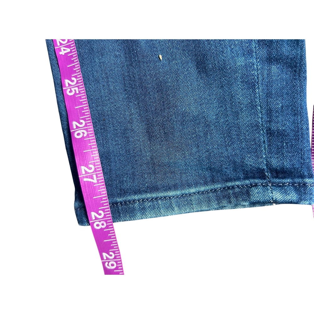 MOTHER The Blade Swooner High Rise Skinny Jeans Dark Blue Path to Paradise 27 - Picture 7 of 11